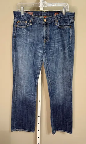 J.Crew Hipslung Jeans Dark Wash Size 30S Waist 33 Inseam 30.5 Normcore Low Rise‎ thumbnail 1