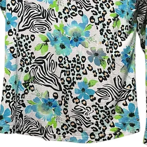 IBKUL Eva Polo‎ Zip Top Peri Long Sleeve Golf Shirt Womens UPF 50 size XS thumbnail 5