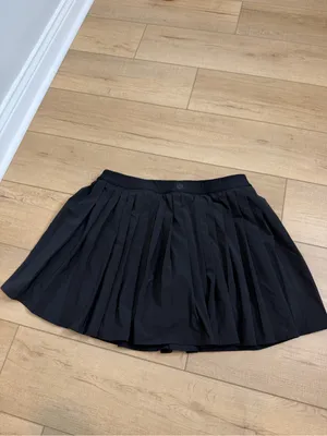 Lululemon High-Rise Pleated Tennis Skirt Long Black Size 14 W8ARAT Athletic thumbnail 3