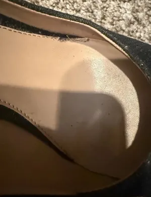 Kelly & Katie Isabella Heels Size 8 1/2 M Black Sparkle thumbnail 6