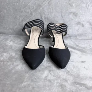 LifeStride Sanya Kitten Heels Pointed Toe Evening Formal Career Pumps 8M Black thumbnail 8