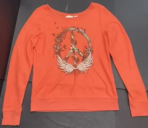 Miss Me Preppy Embellished Equestrian Western Embroidered‎ Long Sleeve Y2K Shirt thumbnail 1