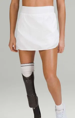 Lululemon Hotty Hot High Rise Skirt White thumbnail 1