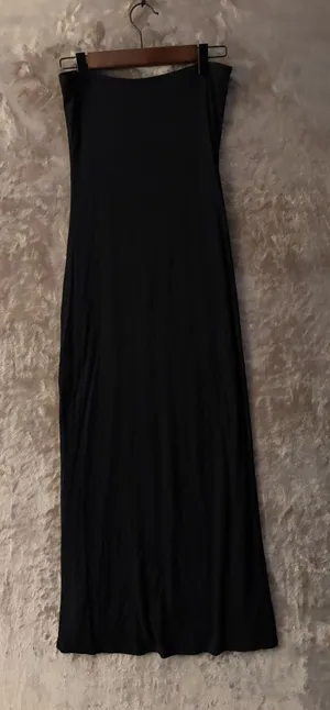Women’s Classic Black Tube Strapless Maxi Dress Size PS thumbnail 1