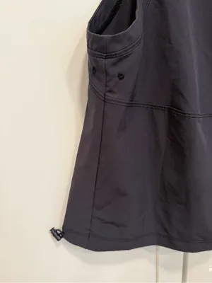 Women's Dark Grey Sleeveless Performance Tank Gray Size M thumbnail 3