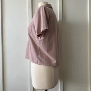 Danskin Mauve Pink Button-Up Shirt  thumbnail 9