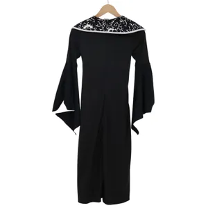 Spirit Costume Dress Womens M Medieval Gothic Bell Sleeve Black White Excellent thumbnail 4
