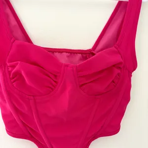 SheIn pink corset top thumbnail 3