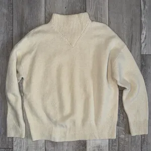 Madewell Neutral Clean Chic Minimalistic Dillon Mock Neck Pullover Sweater large thumbnail 10