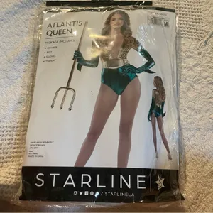NEW Starline Atlantis Queen Aquatic Mermaid Costume Size Medium thumbnail 6