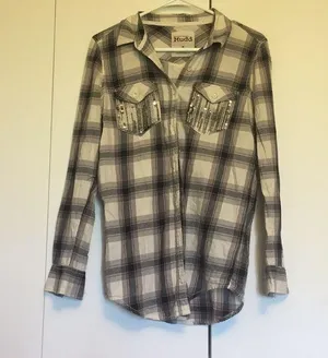 Mudd sparkle button down thumbnail 1