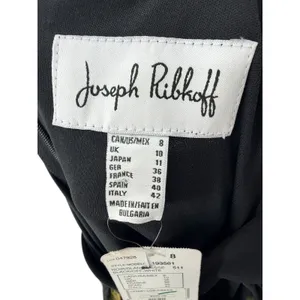 Joseph Ribkoff Floral Halter Maxi Dress Black Off White Womens 8 NEW Guest‎ thumbnail 8