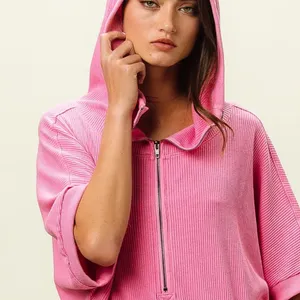 BiBi Vintage Washed Waffle Thermal Hoodie‎ thumbnail 8