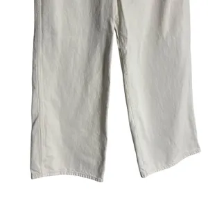 Wrangler World Wide Cream Wide Leg High Rise Western Denim Jeans Size 30x28 thumbnail 7