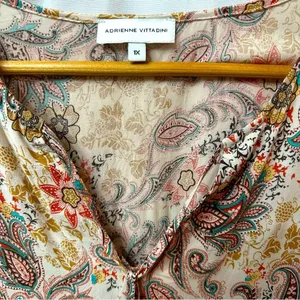 Adrienne Vittadini Paisley Print‎ Sleeveless Top Size 1X thumbnail 6
