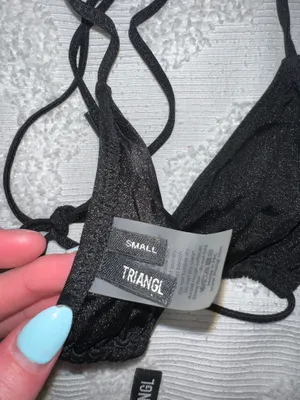 Triangl Black Sparkly Bikini thumbnail 2