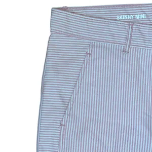 Khakis‎ by Gap Skinny Mini Pink Striped Rolled Pants Mid-Rise Stretch Women 6 thumbnail 5