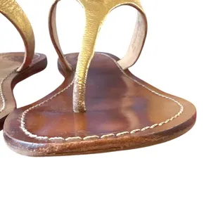 Tory Burch Cameron Gold‎ Leather Sandals 9.5 thumbnail 10