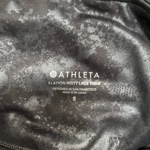 Athleta Elation Misty Lace Black Shimmer Tight Leggings thumbnail 8