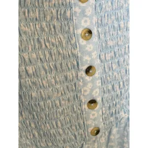 No Boundaries Blue Baby Flower Smocked Baby Doll Top XXL thumbnail 5
