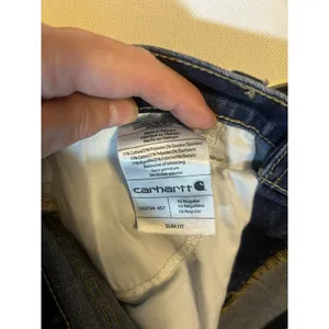 Carhartt Rugged Flex Layton Skinny Leg Jeans Slim Fit Size 10 Stretch Denim thumbnail 11