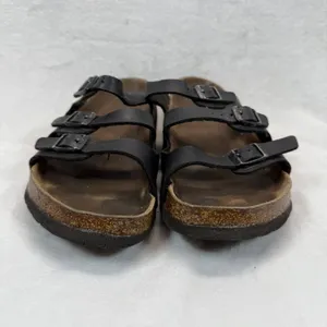 Birkenstock Florida Sandals Triple Strap‎ Buckle Slides Casual Size 38 US 7 thumbnail 4