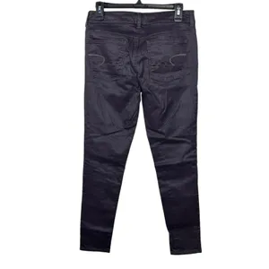 American Eagle Purple Coated High Rise Jeggings Size 8 Y2K Grunge thumbnail 7