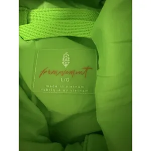 Free People Movement Pippa Packable Pullover Puffer Neon Lime Glow Women's Large thumbnail 12