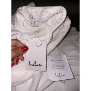 Lulus Eloquent Endearment White Long Sleeve Backless Maxi Wedding Dress Large thumbnail 5