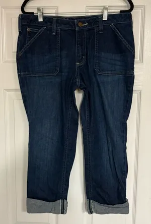 Carhartt Denim Curvy Fit Crops Size‎ 10 thumbnail 1