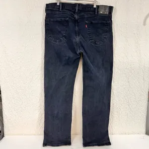 Levi's 505 Men's Jeans Size 40/32 Dark Blue Wash Straight Leg Cotton Classic thumbnail 2