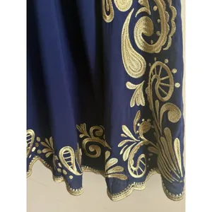 Lilly Pulitzer XS Quinn Dress Navy‎ Gold Gypset Swirl Dress Embroidered thumbnail 6