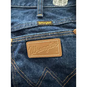 Vintage USA Made Wrangler Dark Wash High Rise Jeans - Size 12 x 32 (13MWZMR) thumbnail 4