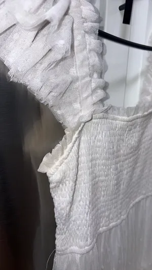 Blu Pepper Boutique White Dress Medium thumbnail 3