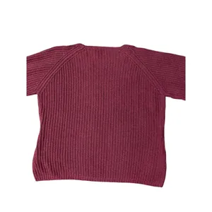 Vintage St Johns Bay Sweater Womens L Used Red Knit thumbnail 16