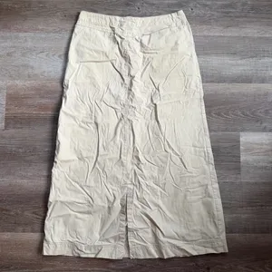 Vintage Old Navy Khaki Utility Maxi Skirt Size 10 thumbnail 5