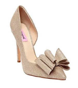 Gold Betsey Johnson Heels thumbnail 1