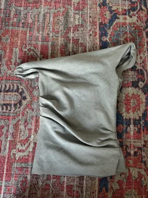 ZARA Grey Off-The-Shoulder Top thumbnail 6