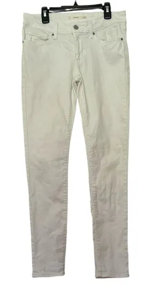 NWOT Levi’s 711 Skinny White Jeans thumbnail 1