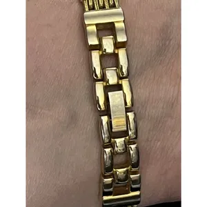 Gramercy Gold Link Bracelet Watch New Battery Japan Movt 90s thumbnail 4