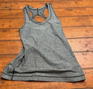 Athleta Green Heathered Racerback Tank Top Athletic Workout Athleisure‎ Size S thumbnail 1