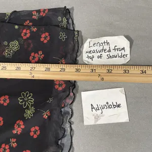 Urban Outfitters Mini Dress Juniors Size Small Black Floral Mesh Y2K Whimsigoth thumbnail 13