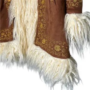 HIPPIE SHAKE HEROES Breaking Hearts Penny Lane Coat - Brown and Gold thumbnail 11