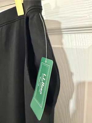 NWT L.L.Bean 2X Black Straight Leg Pants Stretch Cotton Plus Size Workwear thumbnail 5