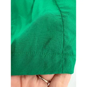 W by Worth‎ Halter Top Womens 0 Green Silk Blend Keyhole Neck Quiet Luxury thumbnail 4