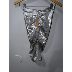NWT SKIMS Metallic Swim V Waist Pant Size XXS Nickel 1 thumbnail 7