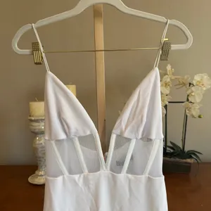 Nookie Sade Mesh Gown White Size Medium $319 Retail thumbnail 6