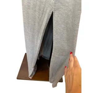 Fabletics Lliana Maxi Dress Women XXL Gray Racerback Side Slit‎ Athleisure Yoga thumbnail 6