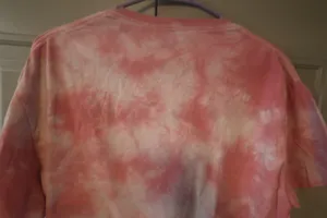 Barbie Barbie spider web graphic t-shirt tie dye in pink, black and hot pink size large. thumbnail 7