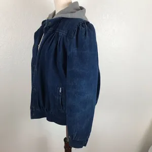 Vintage Dawn 90s denim jacket with built-in hoodie L‎ thumbnail 5
